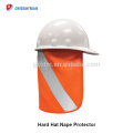 En gros Personnalisé Couleur Et Taille Respirant Réfléchissant Sécurité Casque Cap Ombre Chapeau OEM Logo Protection Solaire À Large Bord Chapeau